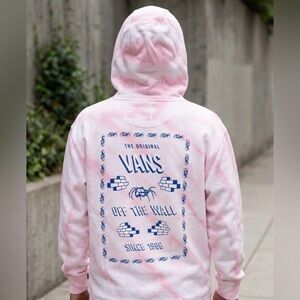 Mens M Vans Hell-Yeah Tie-Dye Hoodie Sweatshirt NWOT oversized skater spider